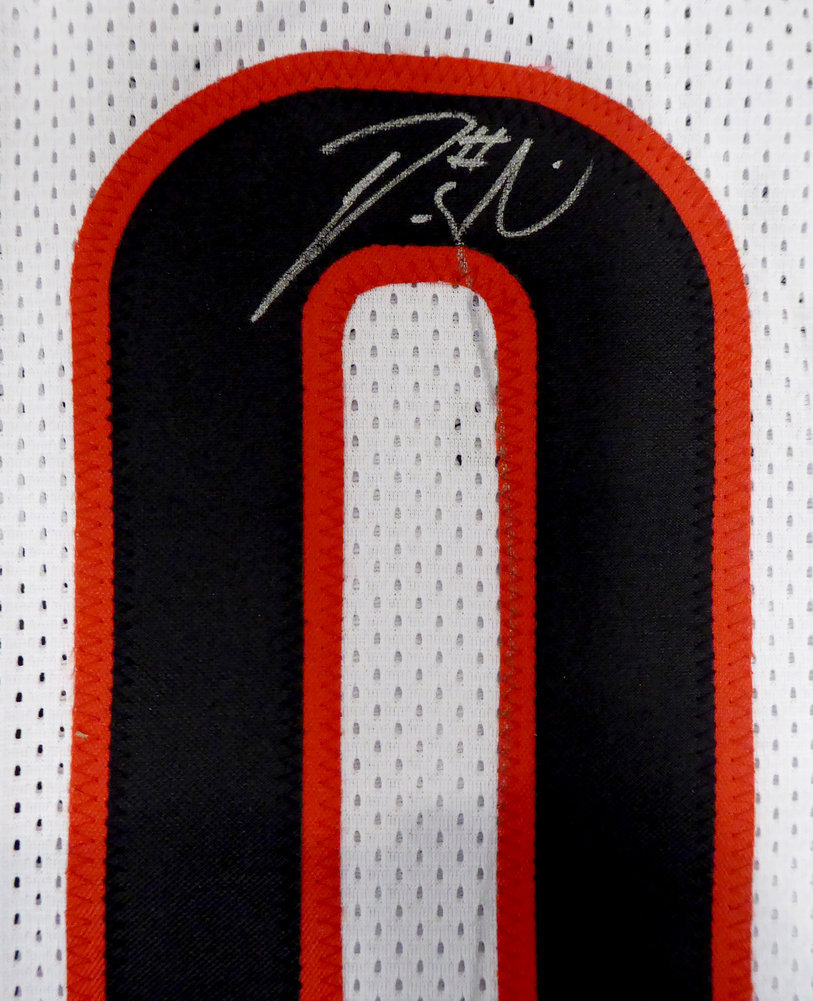 Portland Trail Blazers Damian Lillard Autographed White Jersey (Mark) Beckett Beckett Image a