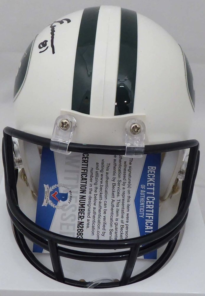 Quincy Enunwa Autographed New York Jets Mini Helmet Beckett BAS