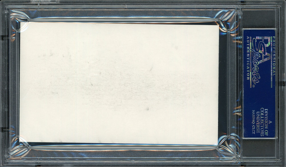 Ralph Miller Autographed Signed 3X5 Index Card Oregon State University Beavers Coach PSA/DNA Image a