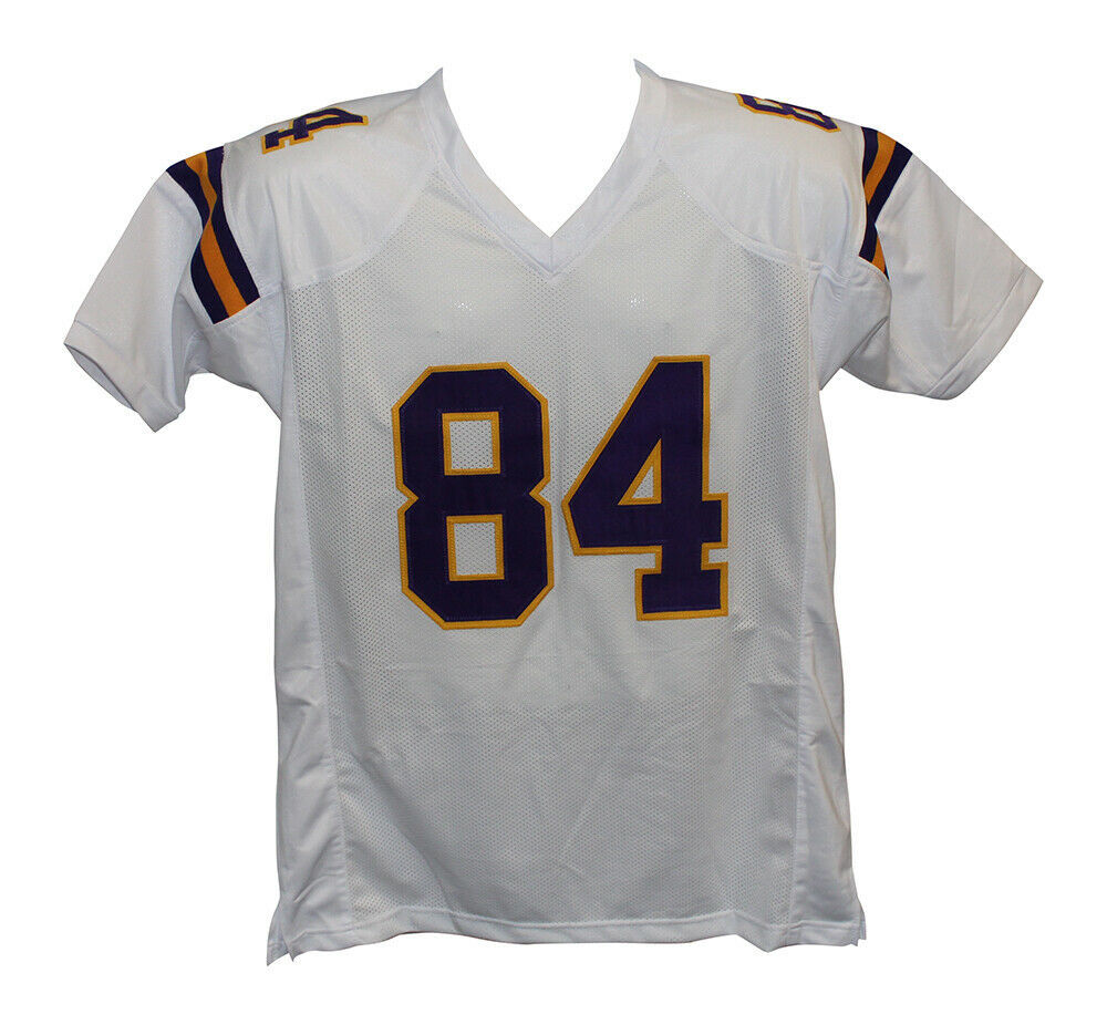 Beckett W *Silver *8 Randy Moss Autographed White Pro Style Jersey 