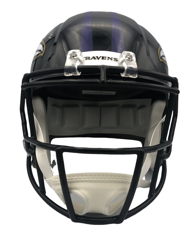 Rashod Bateman Autographed Signed Baltimore Ravens Riddell Speed Full Size Replica Helmet - Fanatics Authentic Image a