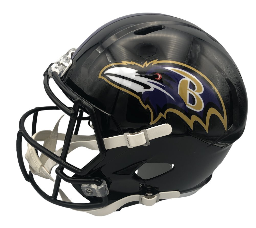 Rashod Bateman Autographed Signed Baltimore Ravens Riddell Speed Full Size Replica Helmet - Fanatics Authentic Image a