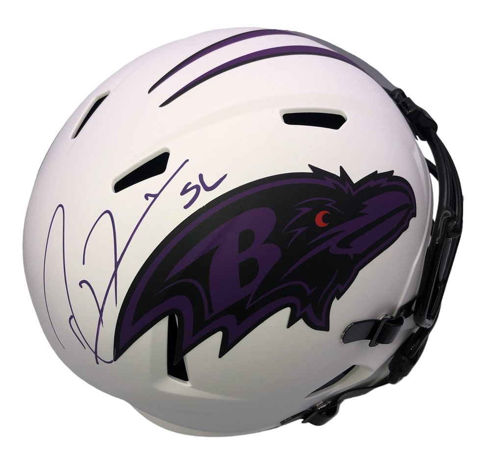 Ray Lewis Autographed Baltimore Ravens Full Size Camo Authentic Helmet –  The Jersey Source