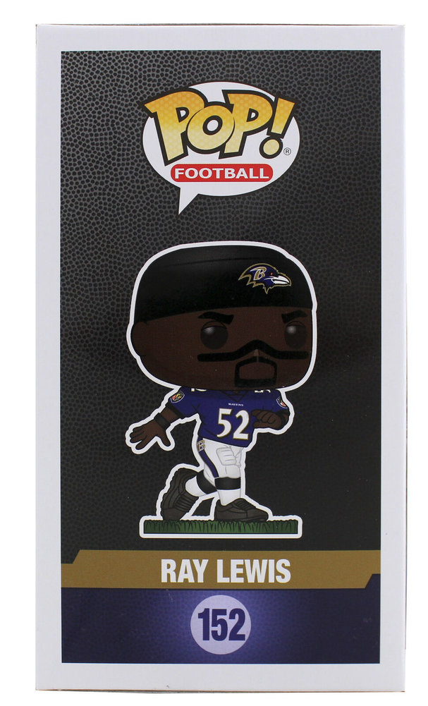 Ray Lewis Autographed Signed Ravens Authentic #152 Funko Pop Vinyl Figure Beckett Witnessed Image a