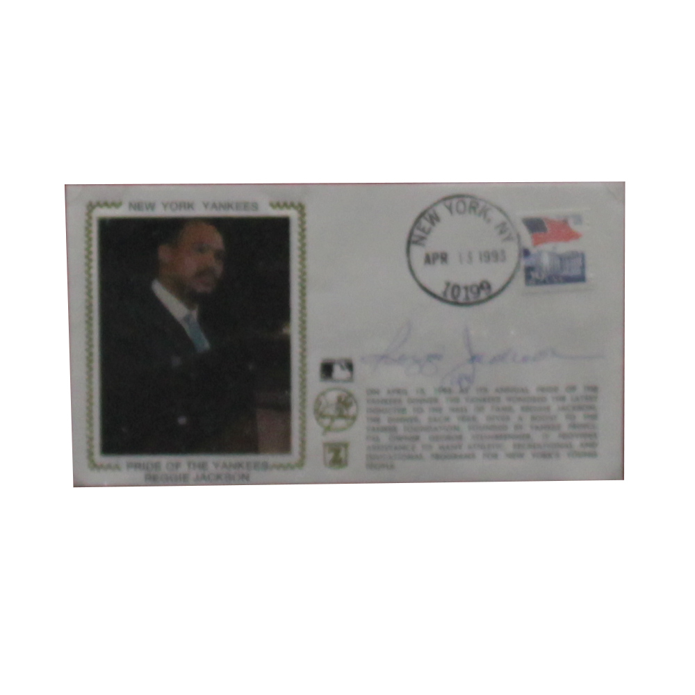 Reggie Jackson Autographed Signed Framed First Day Cover - Certified Authentic Image a