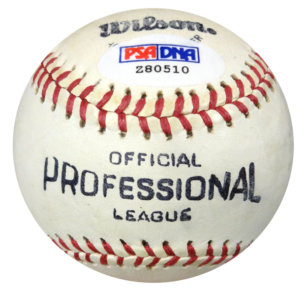 Rene Lachemann Autographed Ol Baseball Seattle Mariners, Oakland A's PSA/DNA Image a