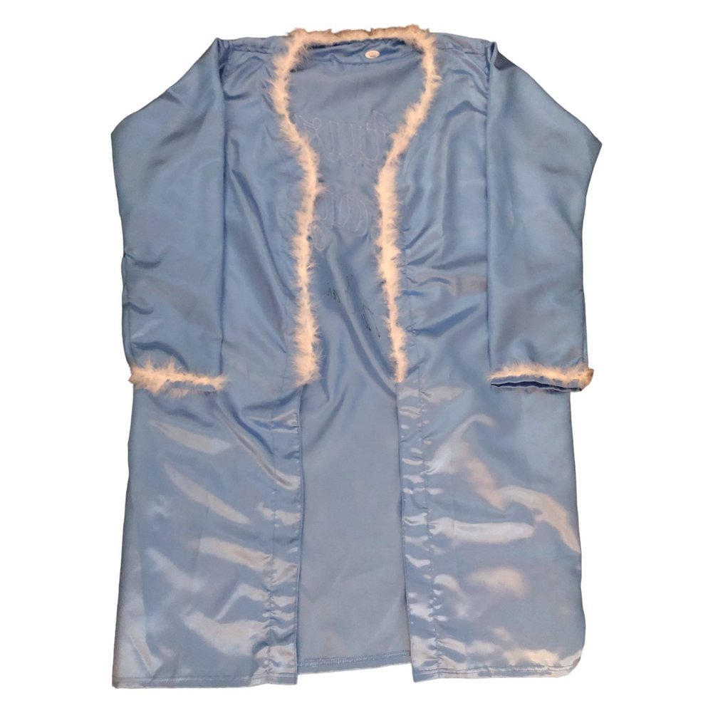 Ric Flair Autographed Blue Nature Boy Custom Robe - JSA Image a
