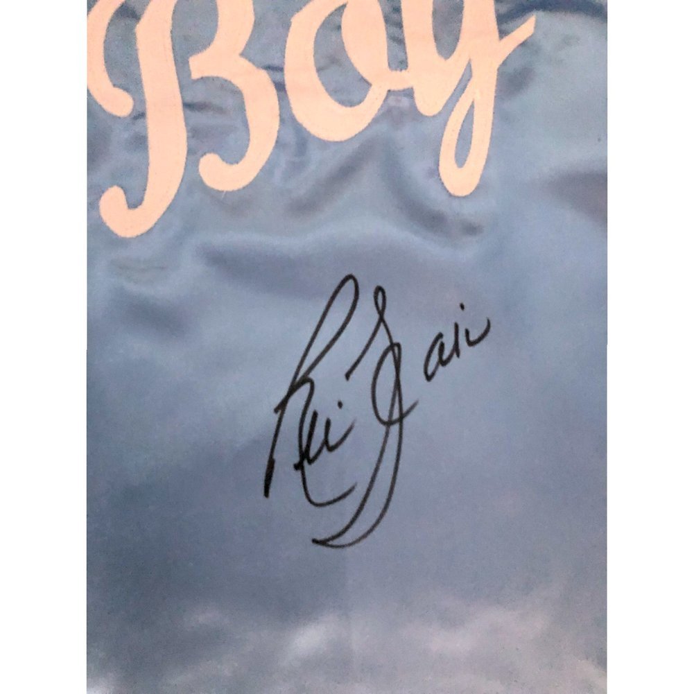 Ric Flair Autographed Blue Nature Boy Custom Robe - JSA Image a