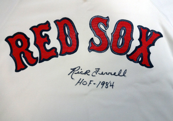 Boston Red Sox Rick Ferrell Autographed White Jersey "HOF 1984" PSA/DNA Image a