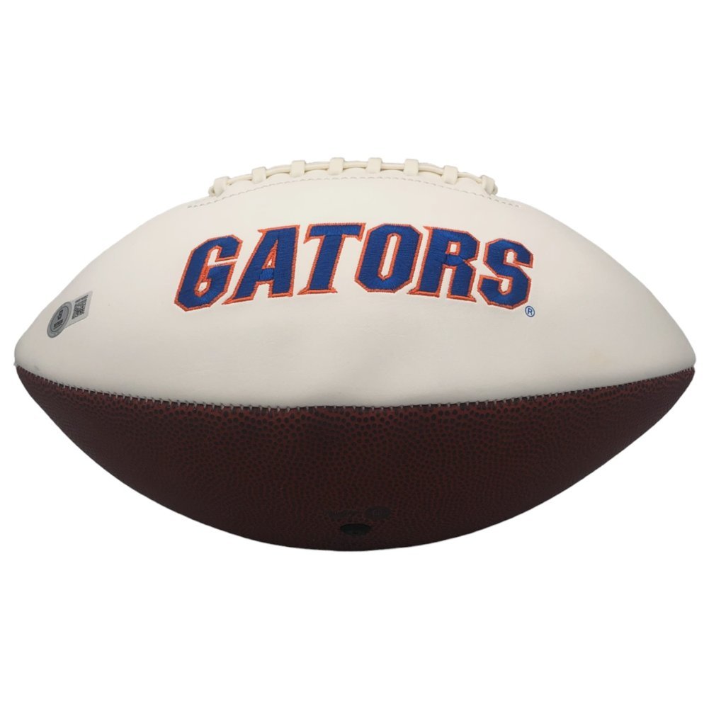 Ricky Pearsall Autographed Florida Gators White Panel Football - Beckett Image a