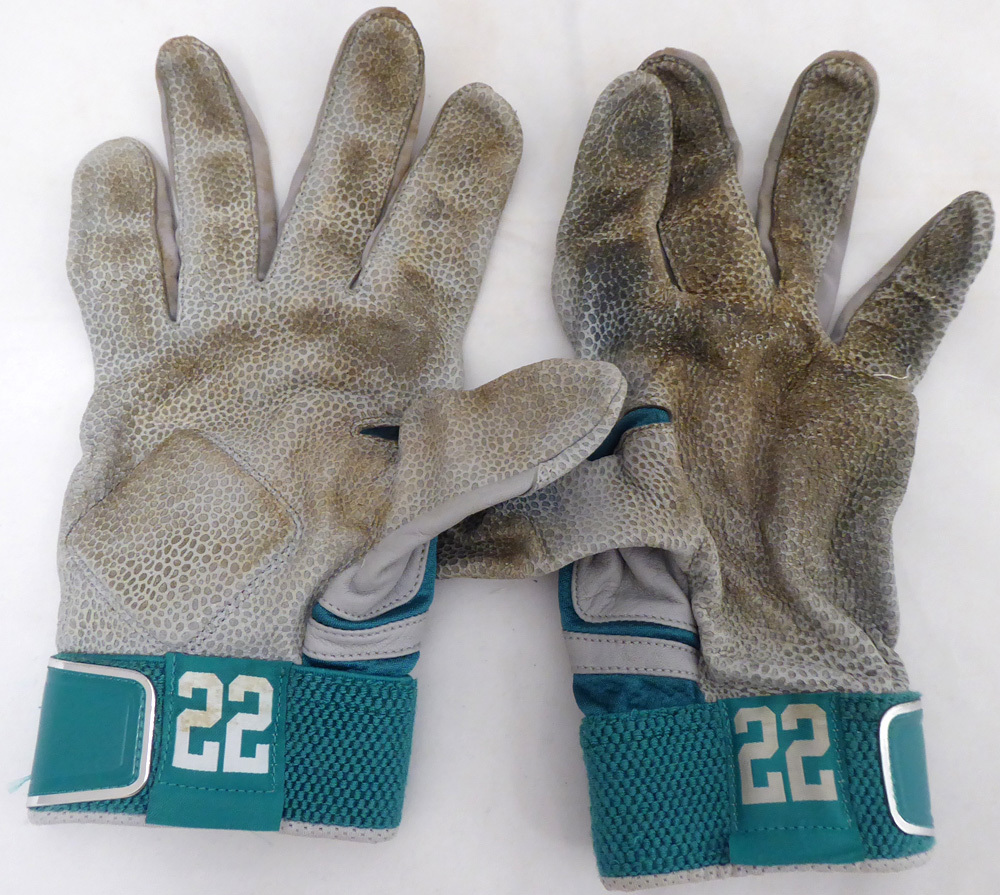 Robinson Cano Autographed Signed Seattle Mariners Game Used Nike Batting Gloves With Signed Certificate #138702 Image a