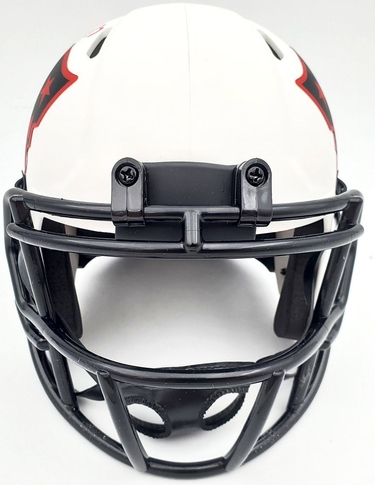 Rodney Harrison Autographed Signed New England Patriots Lunar Eclipse White Speed Mini Helmet Beckett Beckett Qr #193941 Image a