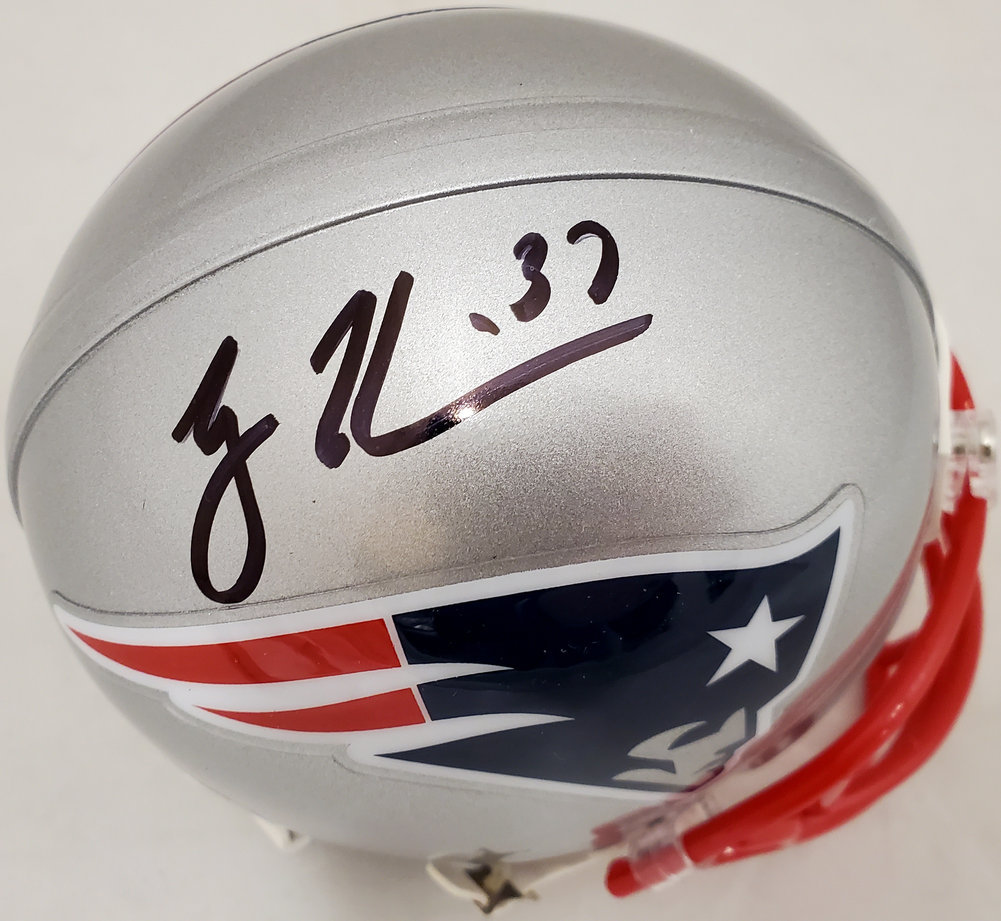 Rodney Harrison Autographed Signed New England Patriots Silver Mini Helmet Beckett Beckett Qr #193939 Image a