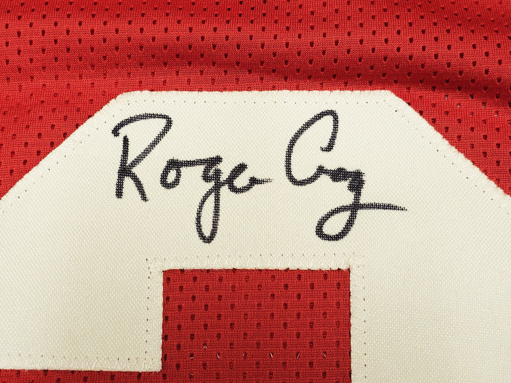 San Francisco 49Ers Roger Craig Autographed Red Jersey Beckett Beckett Witness #221288 Image a