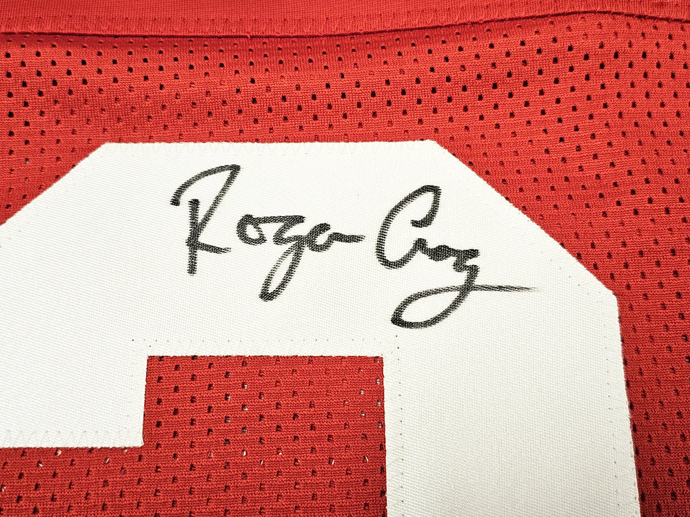 San Francisco 49Ers Roger Craig Autographed Red Jersey PSA/DNA Image a