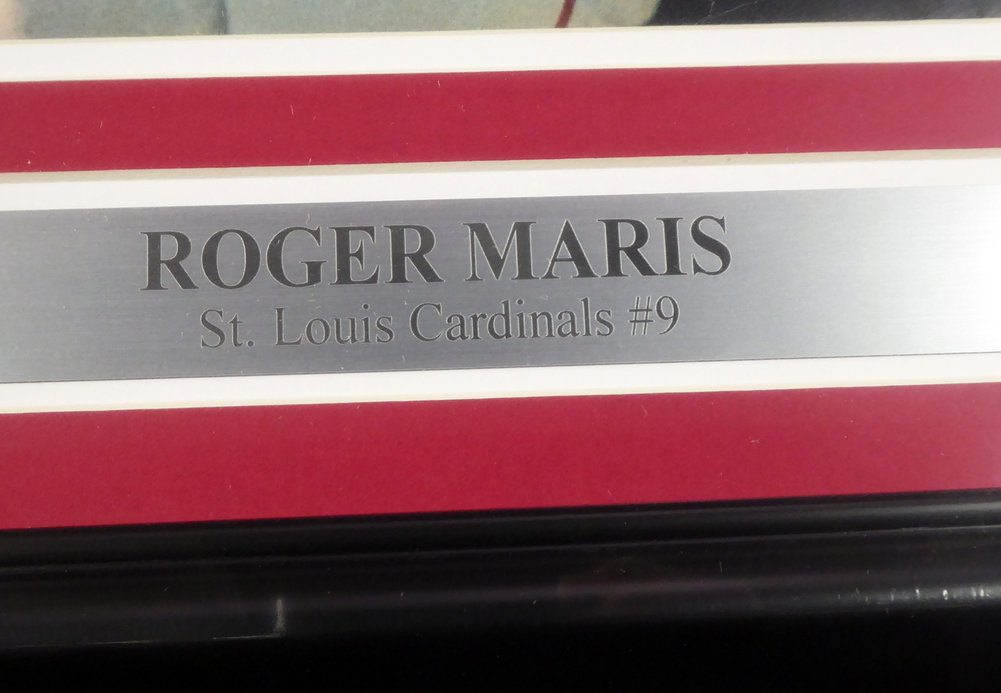 Roger Maris Autographed Signed Framed 8.5X11 Magazine Page Photo St. Louis Cardinals Best Of Luck Beckett Beckett Image a