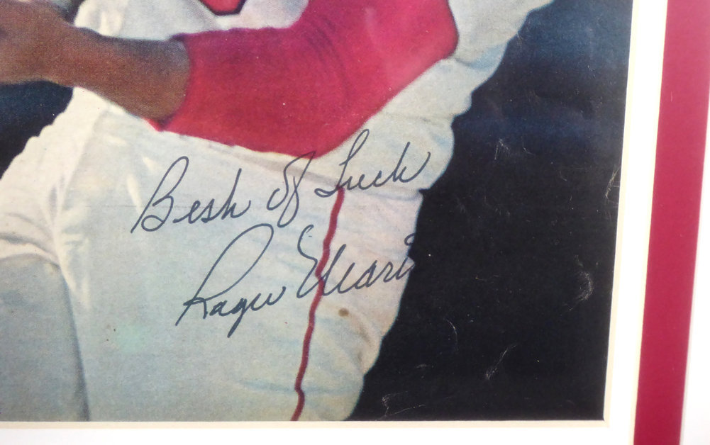 Roger Maris Autographed Signed Framed 8.5X11 Magazine Page Photo St. Louis Cardinals Best Of Luck Beckett Beckett Image a