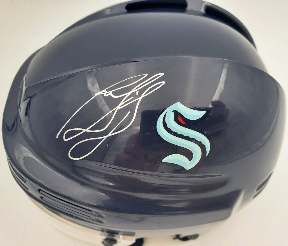 Ron Francis Autographed Seattle Kraken Mini Helmet Fanatics Holo #185603 Image a