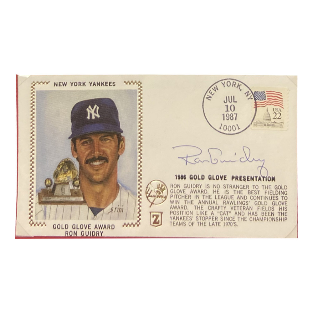 Ron Guidry Autographed Signed Framed First Day Cover - Certified Authentic Image a