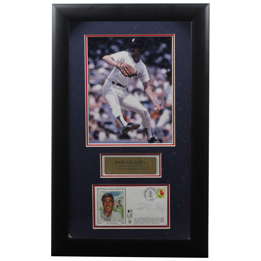 Ron Guidry Autographed Signed Framed First Day Cover - Certified Authentic Image a