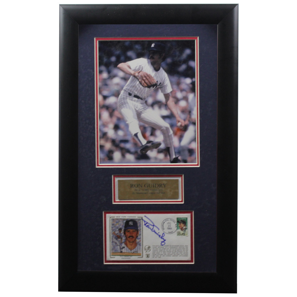 Ron Guidry Autographed Signed Framed First Day Cover - Certified Authentic Image a