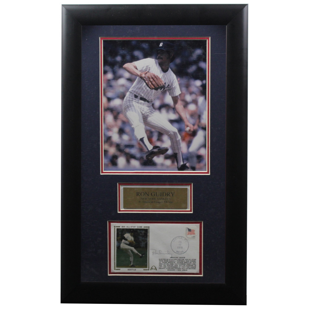 Ron Guidry Autographed Signed Framed First Day Cover - Certified Authentic Image a