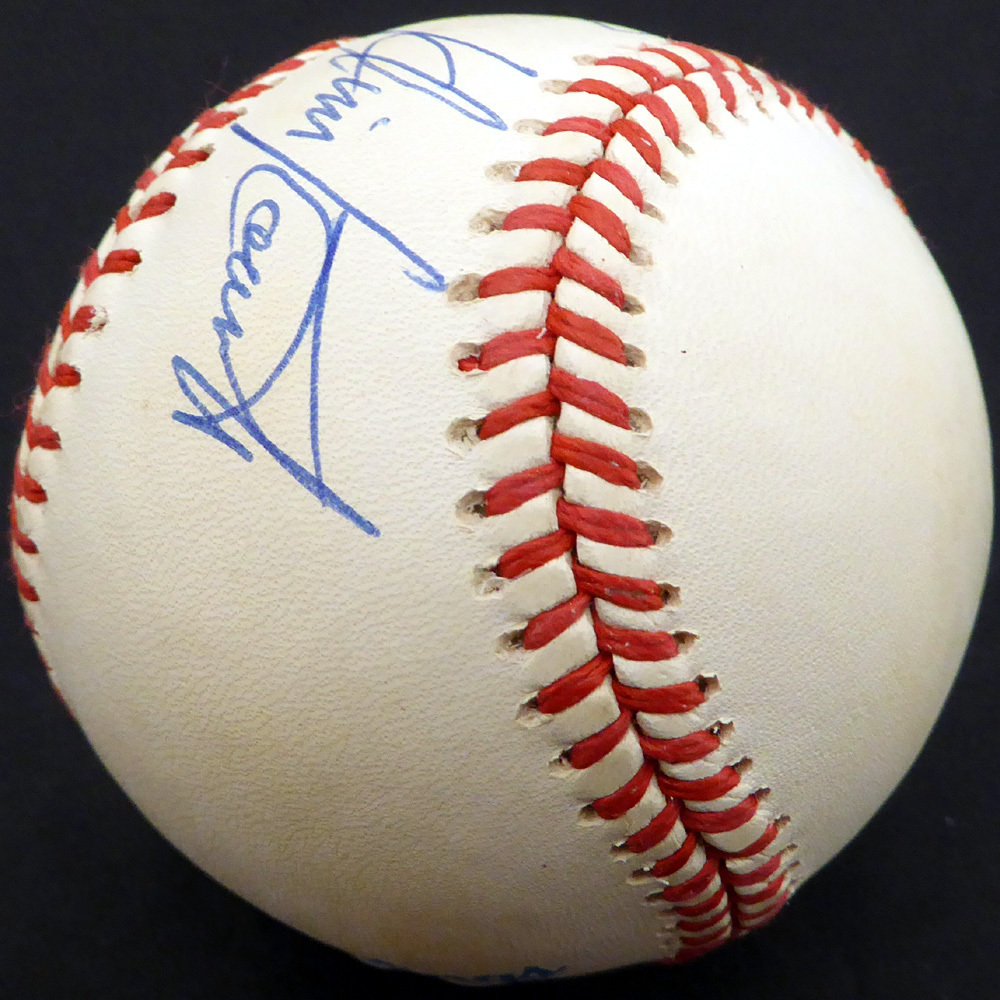 Ron Klimkowski Autographed Official Al Baseball New York Yankees Beckett Beckett Image a