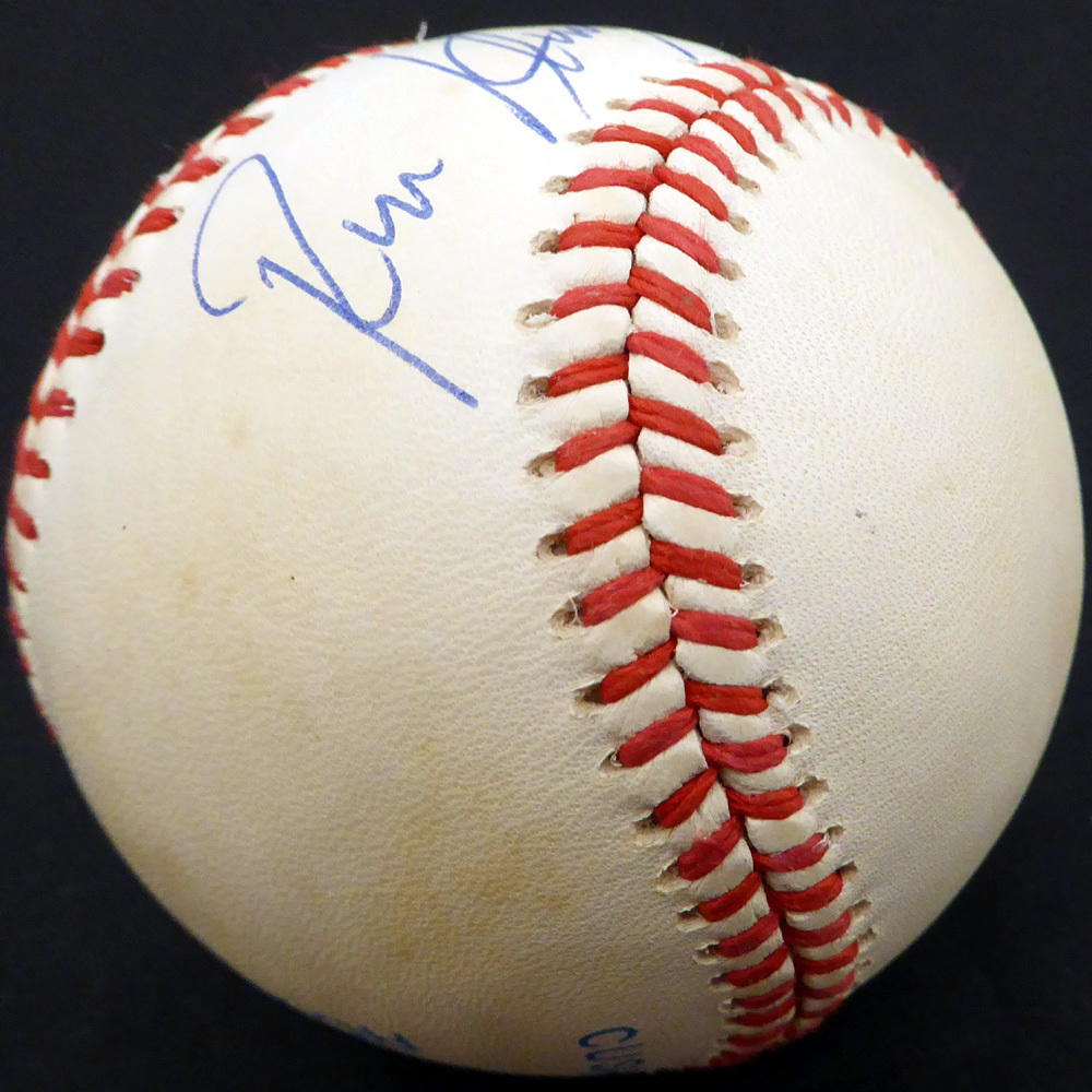Ron Klimkowski Autographed Official Al Baseball New York Yankees Beckett Beckett Image a