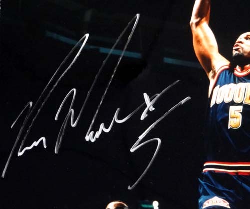 Ron Mercer Autographed Signed 16X20 Photo Denver Nuggets PSA/DNA Image a