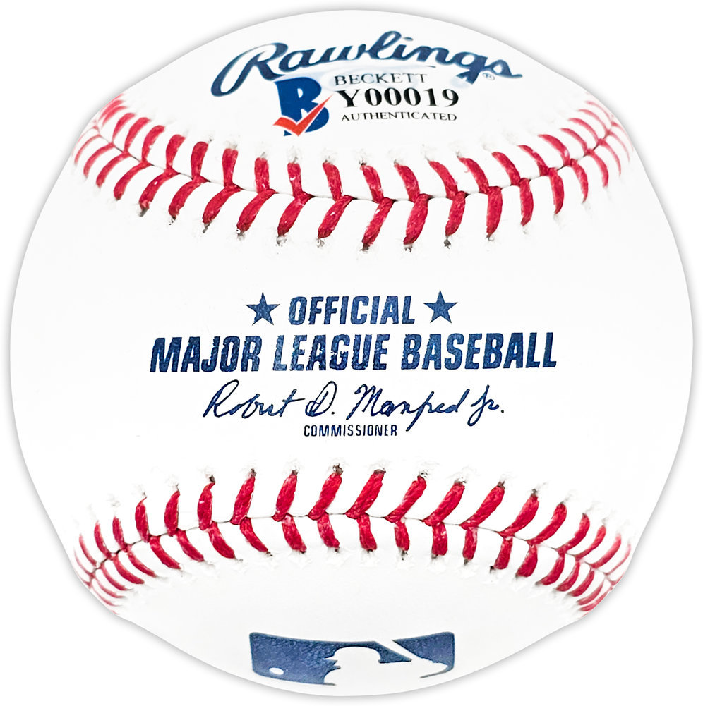 Ronald Acuna Jr. Autographed Official MLB Baseball Atlanta Braves Beckett Beckett Image a