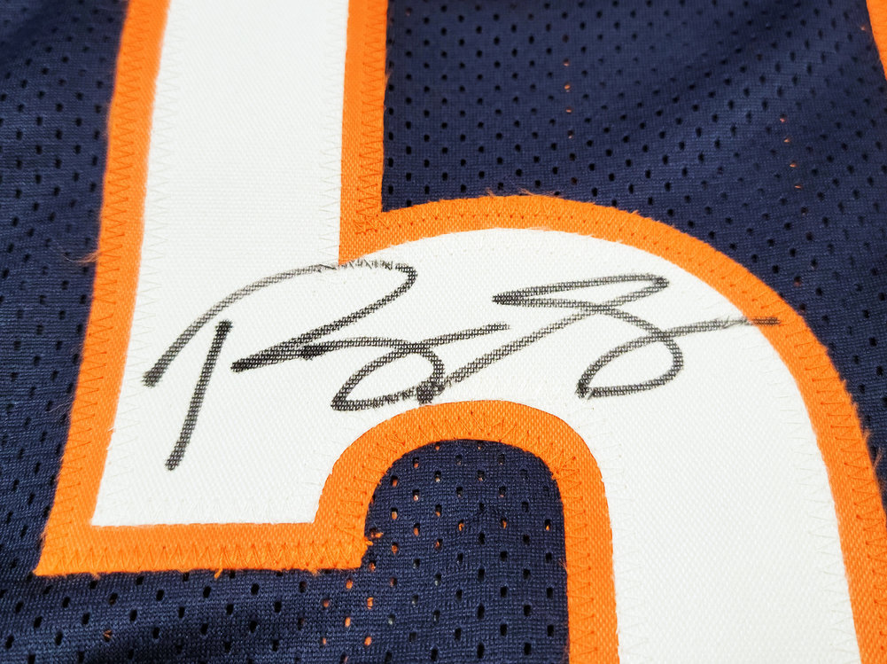 Chicago Bears Roquan Smith Autographed Blue Jersey Beckett Beckett Qr #203004 Image a