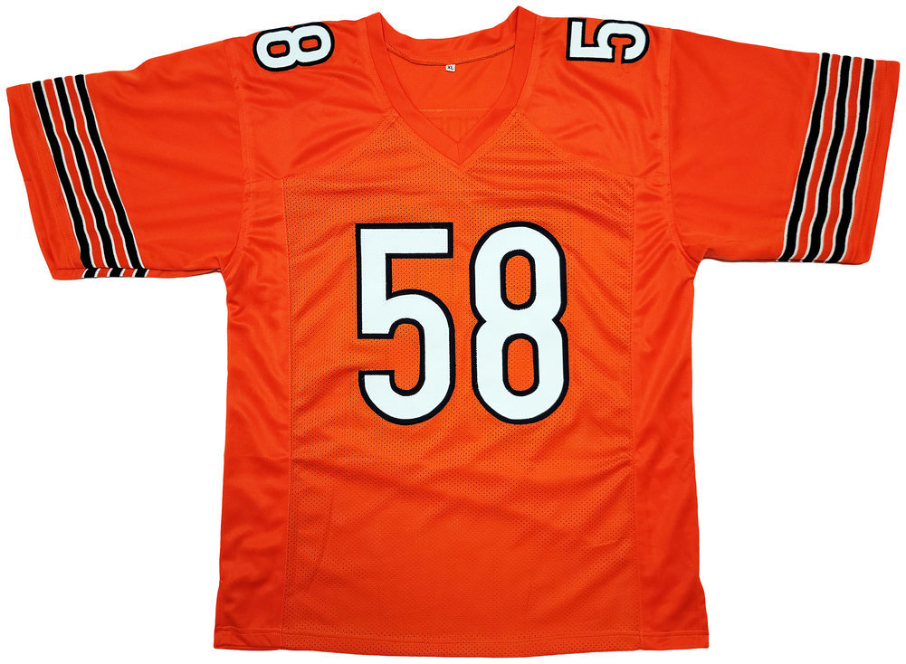 Chicago Bears Roquan Smith Autographed Orange Jersey Beckett Beckett Qr #203020 Image a