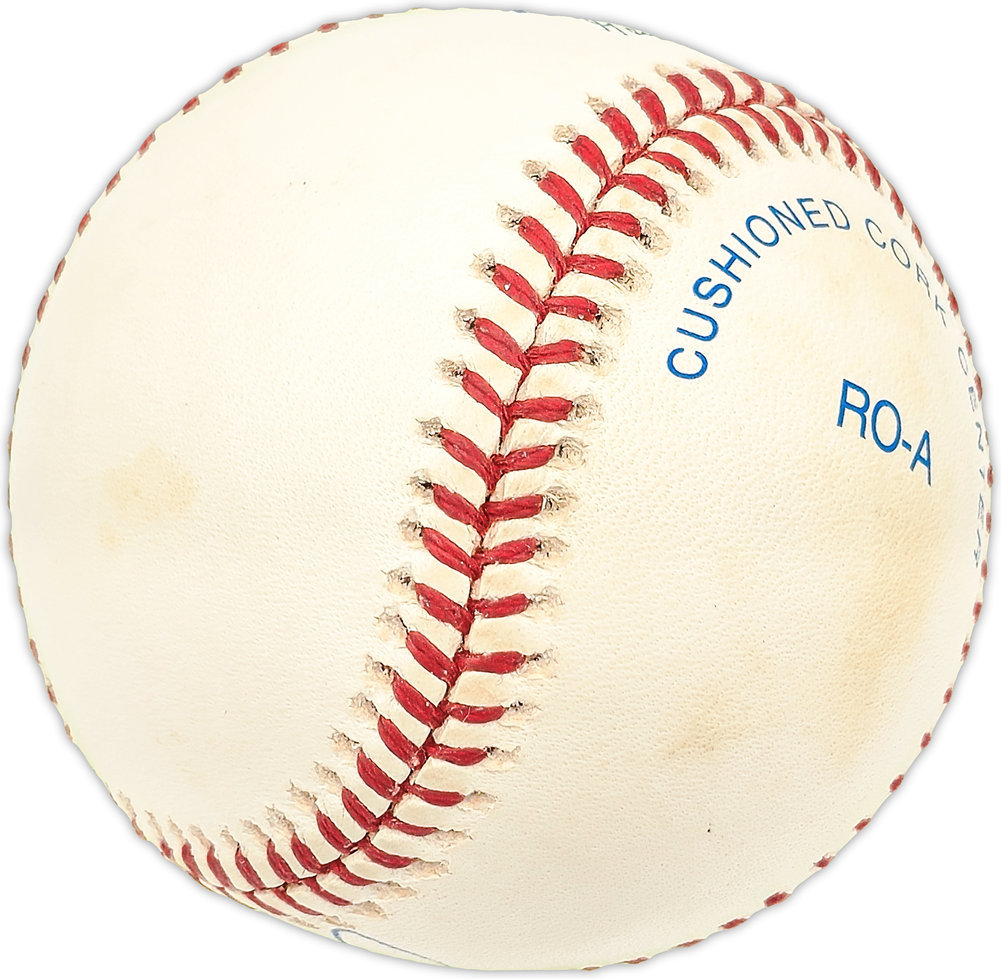 Ruben Mateo Autographed Official Al Baseball Texas Rangers #227484 Image a