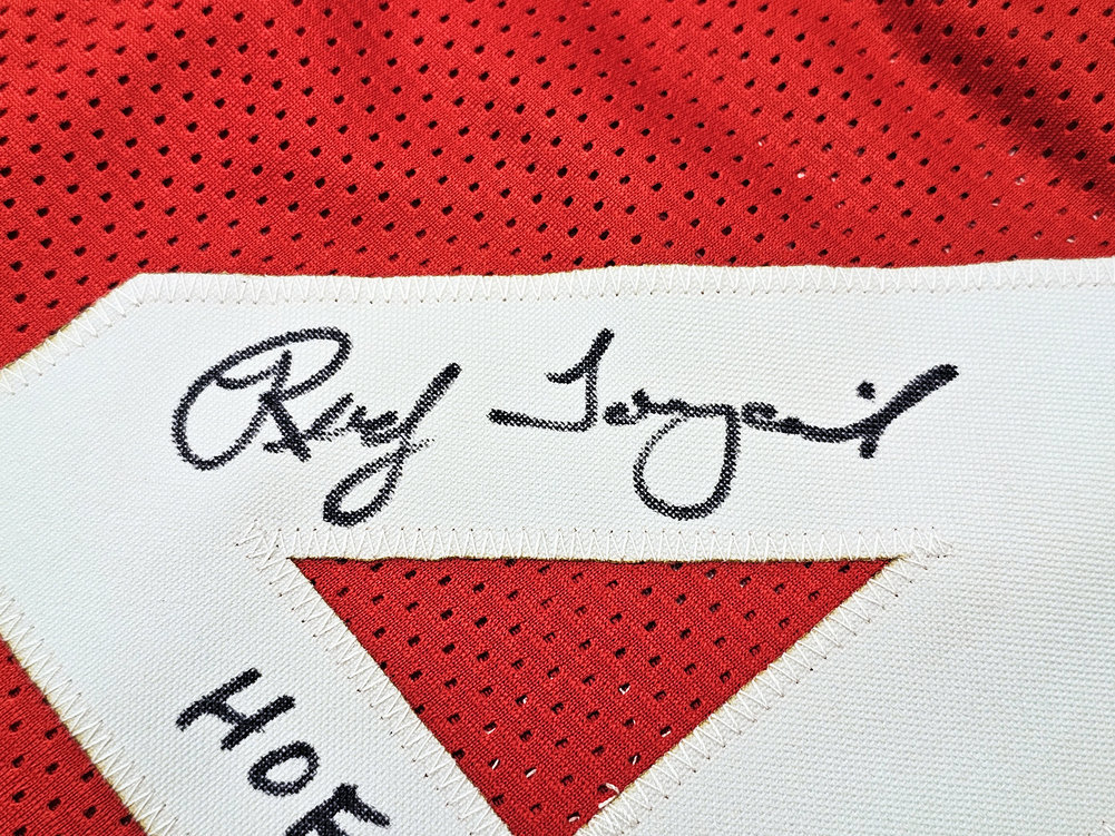 Houston Rockets Rudy Tomjanovich Autographed Red Jersey "HOF 2020" JSA Image a