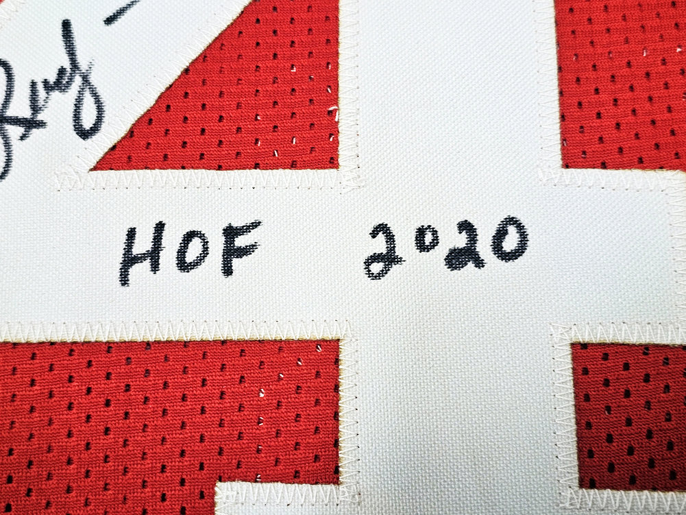 Houston Rockets Rudy Tomjanovich Autographed Red Jersey "HOF 2020" JSA Image a