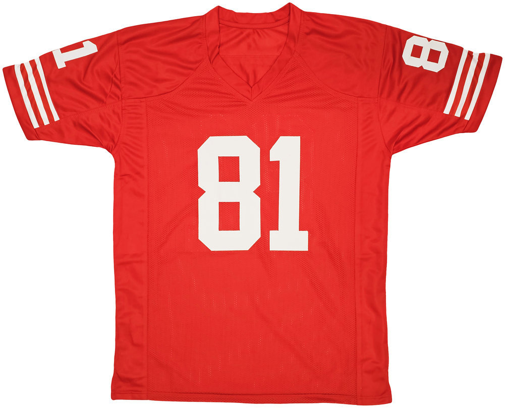 San Francisco 49Ers Russ Francis Autographed Red Jersey PSA/DNA Image a