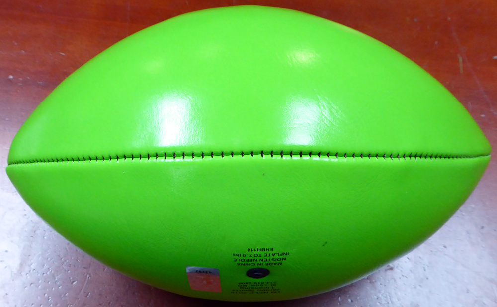 Russell Wilson Autographed Green Logo Football Seattle Seahawks Rw Holo #113614 Image a