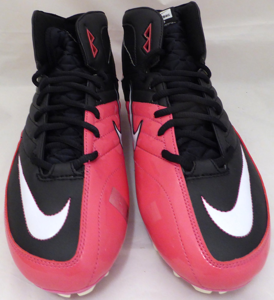 Russell Wilson Autographed Signed Pink Nike Cleats Shoes Seattle ...