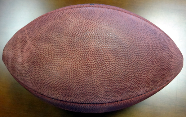 Russell Wilson Autographed Super Bowl Leather Football Seattle Seahawks Rw Holo #72352 Image a