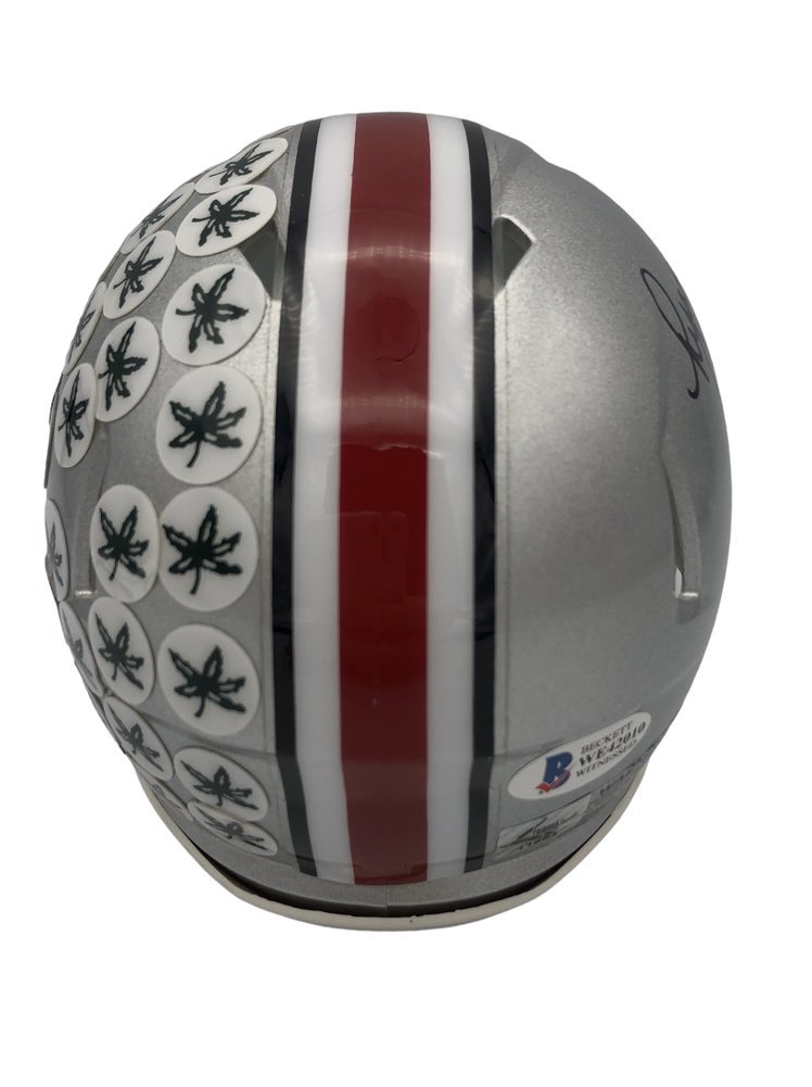 Ryan Day Signed Ohio State Buckeyes Riddell Speed Mini Helmet - Beckett Image a