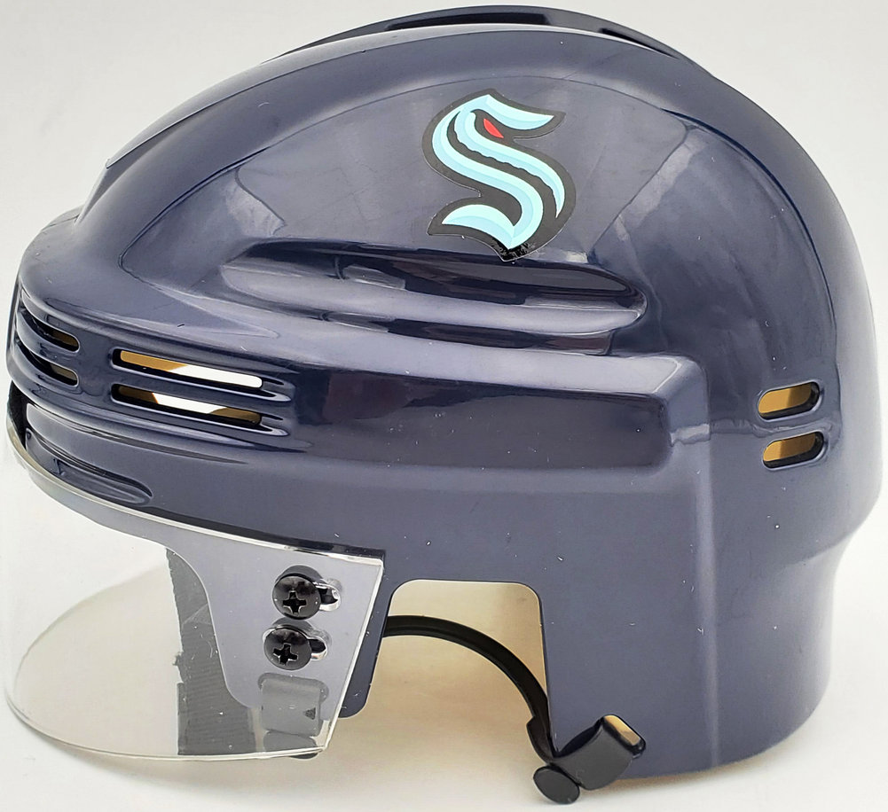 Ryan Donato Autographed Seattle Kraken Blue Mini Helmet Fanatics Holo #200878 Image a