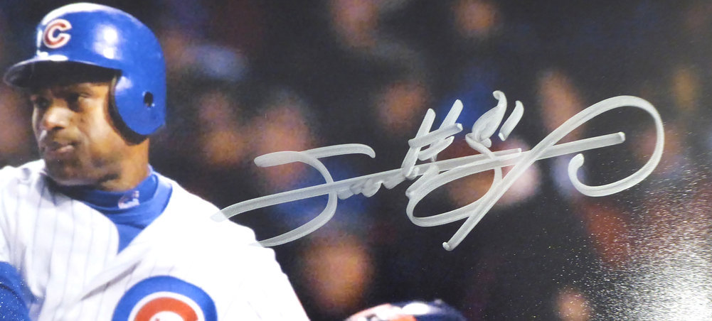 Sammy Sosa Autographed 11X14 Photo Chicago Cubs Beckett Beckett Image a