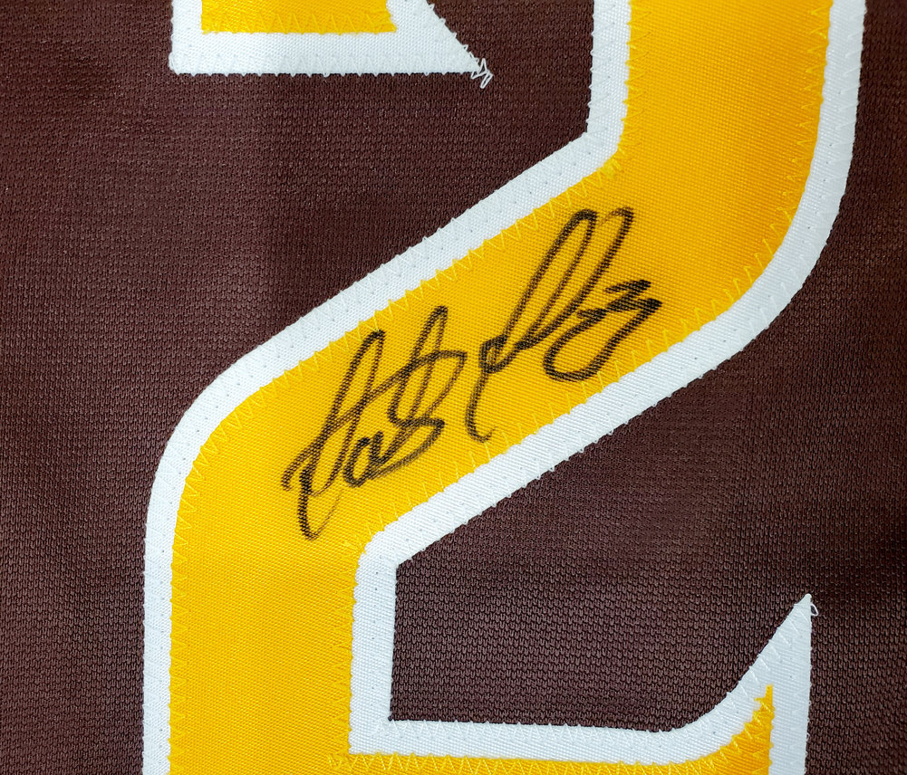 San Diego Padres Fernando Tatis Jr. Autographed Brown Jersey Beckett Beckett Image a