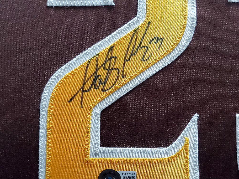 San Diego Autographed Signed Padres Fernando Tatis Jr. Framed Brown Jersey Beckett Beckett Image a