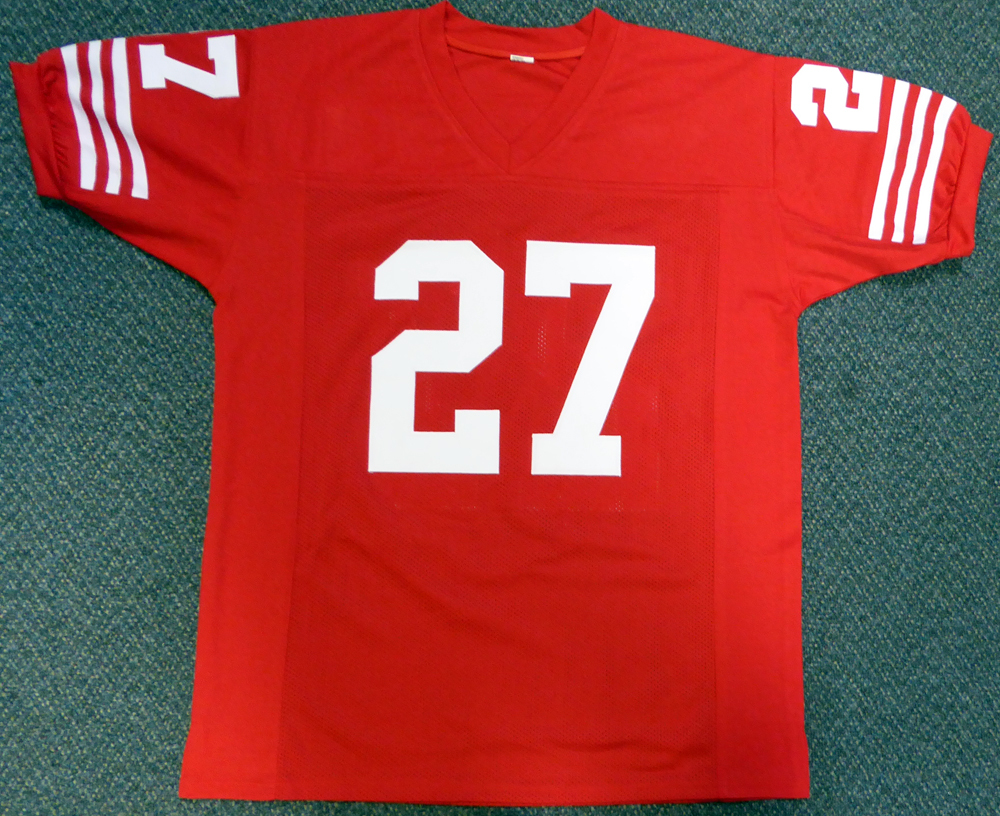 San Francisco 49Ers Carlton Williamson Autographed Red Jersey PSA/DNA Image a