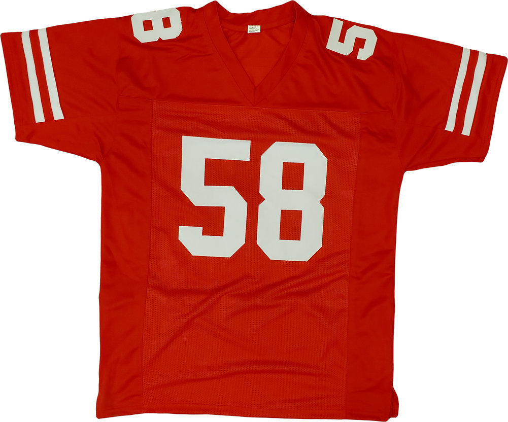 San Francisco 49Ers Keena Turner Autographed Red Jersey Beckett Beckett Image a