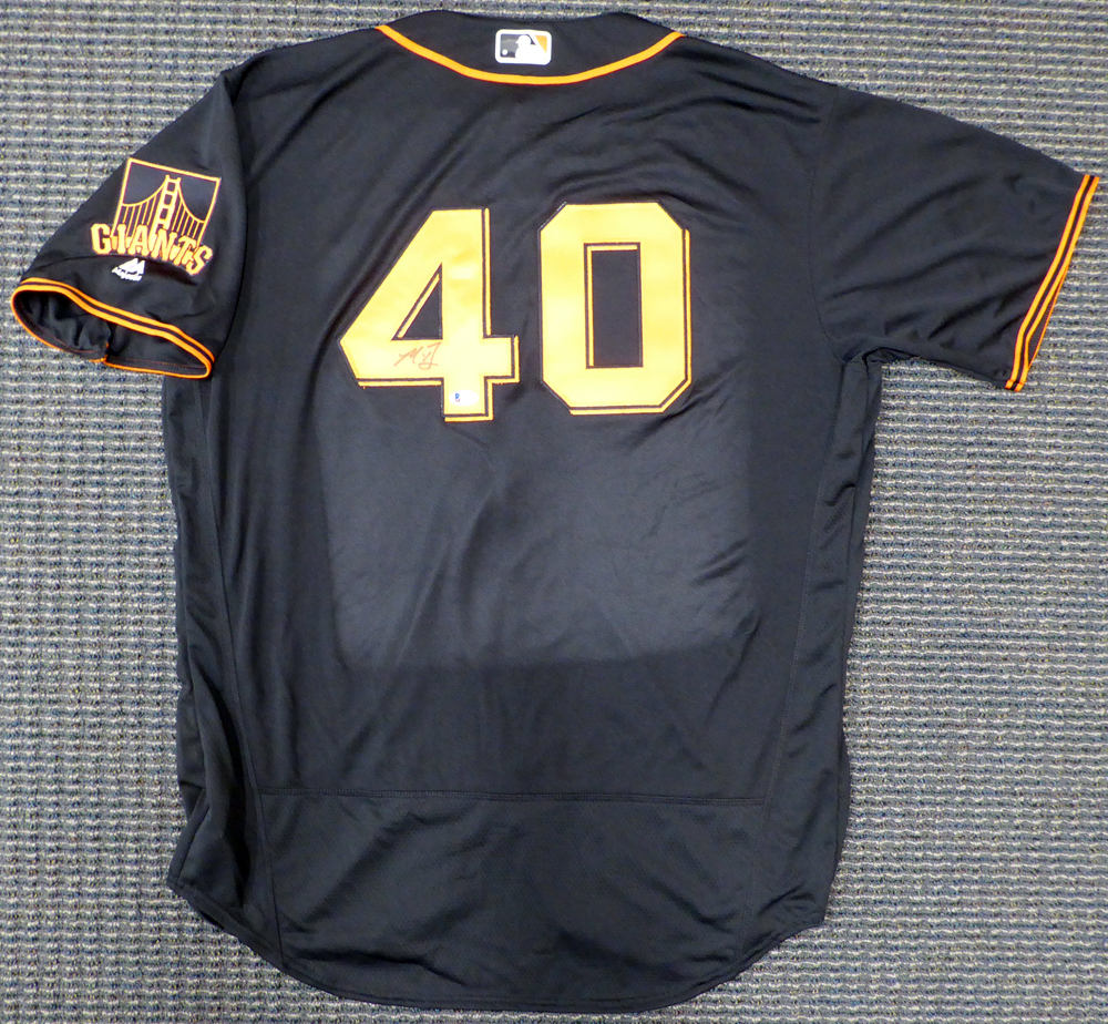 Madison Bumgarner San Francisco Giants Autographed Black #40 Jersey