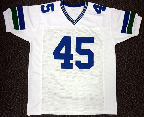 Seattle Seahawks Kenny Easley Autographed White Jersey Mcs Holo #90871 Image a