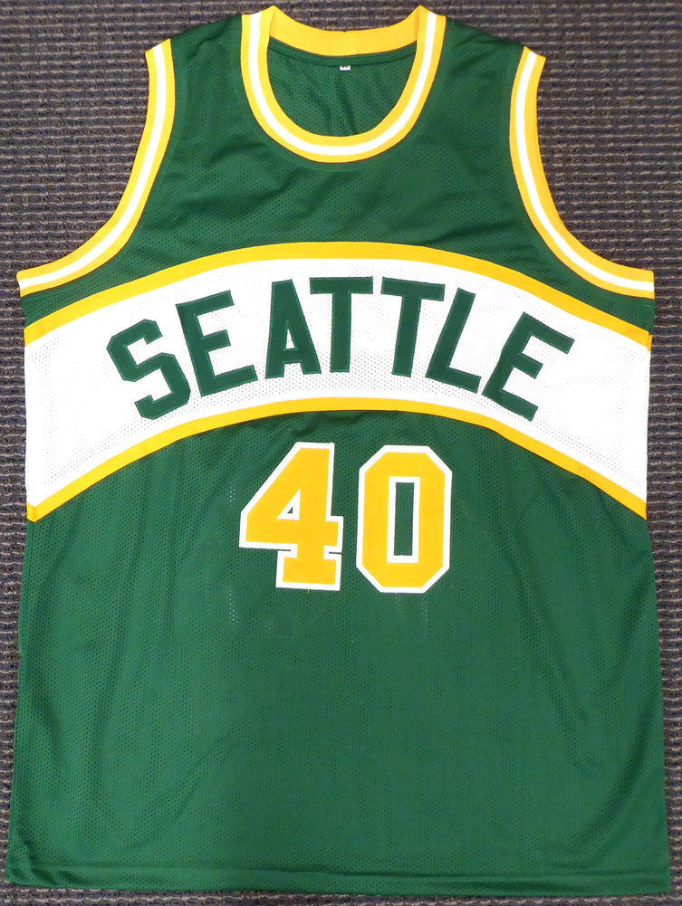 Shawn Kemp Autographed Seattle Sonics White Jersey PSA/DNA 