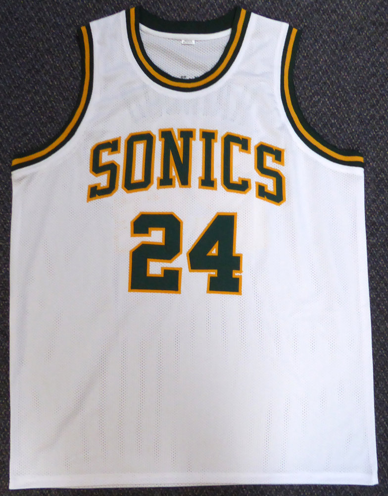 Seattle Sonics Spencer Haywood Autographed White Jersey "HOF 15" Mcs Holo #104225 Image a